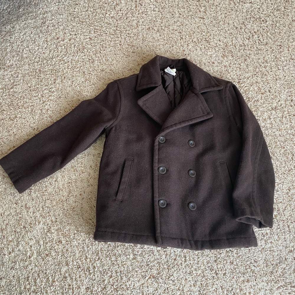 Kids Size 7/8 brown peacoat